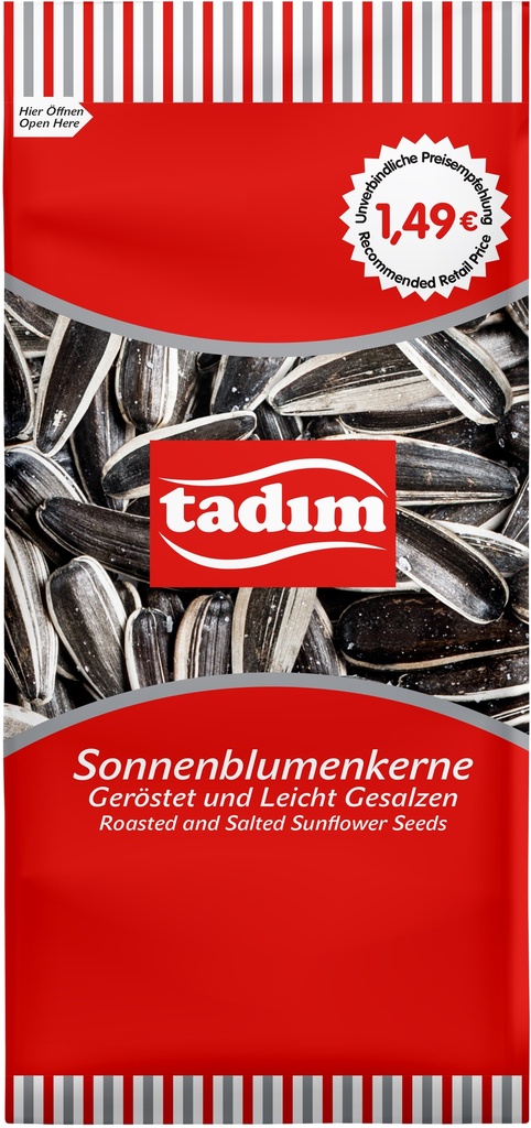 TADIM CEKIRDEK SIYAH AZ TUZLU (KIRMIZI) 150 GR