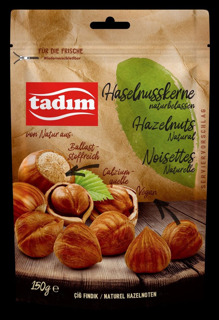 150 GR. HASELNUSSKERNE NATURBELASSEN 